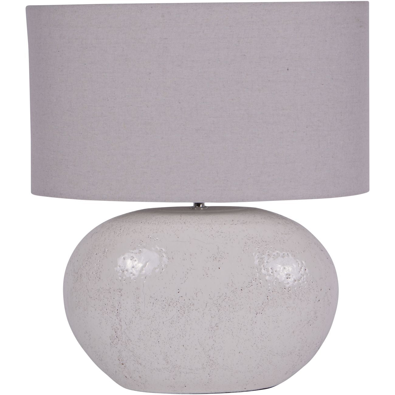 Oviedo White Terracotta Table Lamp